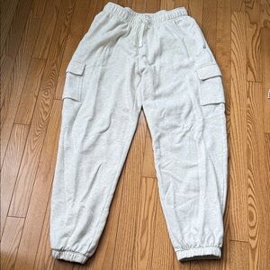 Nike Light Gray Sweatpants with Pocket
